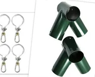 Place zabaw - Just Fun ZESTAW 2+4 łączniki do belki 100mm 100 + obejmy - miniaturka - grafika 1