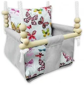 Leżaczki i huśtawki - Kubełkowa huśtawka dla dzieci motylki G1-H20 - miniaturka - grafika 1