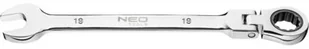 NEO-TOOLS Klucz płasko-oczkowy 09-061 19 x 250 mm z przegubem i grzechotką - Klucze i nasadki - miniaturka - grafika 2