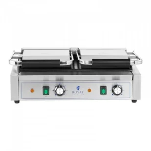 Royal Catering Grill kontaktowy płyty gładkie 3600 W RCPKG-3600-S - Piece, kotły  i płyty grzejne gastronomiczne - miniaturka - grafika 2