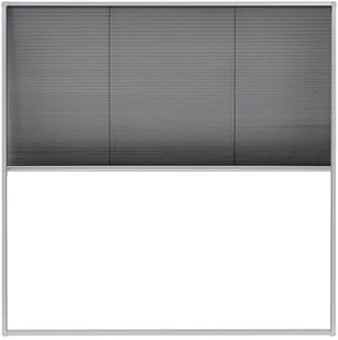 vidaXL Plisowana moskitiera okienna, aluminium, 120x120 cm vidaXL - Moskitiery - miniaturka - grafika 2