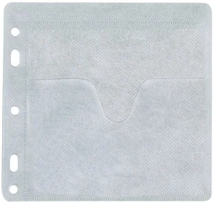 Q-CONNECT Koperty na 2 płyty CD/DVD do wpinania, 40szt., białe KF02208 - Pudełka i akcesoria na płyty CD - miniaturka - grafika 3