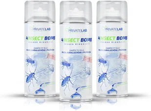 PRIVATE LAB 4Insect Bomb fogger 3x. Środek bomba preparat na pluskwy, pająki, rybiki. - Zwalczanie i odstraszanie szkodników PRIVATE LAB 4Insect Bomb fogger 3x. Środek bomba preparat na pluskwy, pająki, rybiki. - Zwalczanie i odstraszanie szkodników - miniaturka - grafika 1