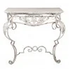 Inne meble do salonu - Clayre & Eef Konsola w Stylu Prowansalskim Przyścienna Metalowa A - miniaturka - grafika 1