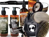 Kosmetyki i akcesoria do pielęgnacji brody - Zestaw do Brody Szczotka Szablon Nożyczki ETUi - miniaturka - grafika 1