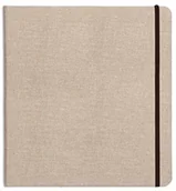 Notesy i bloczki - Clairefontaine 96100C Goldline album podróżny (koperta z naturalnego lnu, 30 x 30 cm, 32 arkusze, 180 g, nadaje się do wielu techników, idealny na podróż, praktyczny i wytrzymały), beżowy 96100C - miniaturka - grafika 1