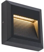 Lampy ogrodowe - Nowodvorski Lampa ścienna SIDEWALK SQUARE LED IP54 czarny 8148 - miniaturka - grafika 1