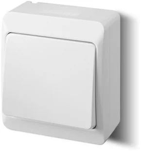 LEDart pojedynczy schodowy natynkowy IP44 biały 0331-02 Hermes Elektro-Plast - Wyłączniki światła i elektryczne - miniaturka - grafika 2