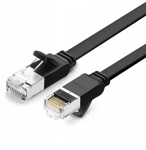 UGREEN Płaski kabel sieciowy z metalowymi wtyczkami, Ethernet RJ45, Cat.6, UTP, 2m (czarny) - Kable USB - miniaturka - grafika 4