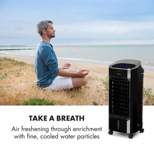 Wentylator OneConcept OneConcept Coolster Chłodnica powietrza wentylator jonizator 65 W 320 m/h zbiornik 4l biały ACO3-65W Aircooler - Wentylatory - miniaturka - grafika 4