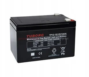 Akumulator Tuborg Vrla Agm TP12-12 12V 12Ah - Baterie do zasilaczy awaryjnych UPS - miniaturka - grafika 2
