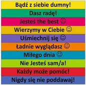 Pomoce naukowe - Motywacyjne hasła nr 1 - 10 kolorowych naklejek ES062 - miniaturka - grafika 1