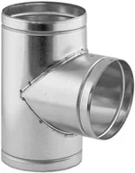 Kominy i akcesoria - Darco Trójnik 90° 130 mm ocynkowany - miniaturka - grafika 1