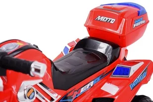 Super-Toys MEGA WIELKI MOTOR HERO Z DŹWIĘKAMI NA POMPOWANYCH KOŁACH NOWOŚĆ / 8815 12 V CH-8815-AIR-BIAŁY - Pojazdy elektryczne dla dzieci - miniaturka - grafika 12