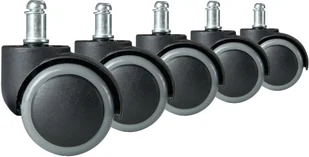 Fotel biurowy, krzesło biurowe Sofotel Sofotel Kółka gumowane do foteli biurowych 5 szt szare - Fotele i krzesła biurowe - miniaturka - grafika 2