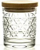 Kryształy - Crystaljulia Pojemnik kryształowy z drewnianym deklem 11843) 11843 - miniaturka - grafika 1