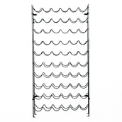 Stojaki na wino - Homcom REGAŁ STOJAK NA WINO METALOWY CZARNY - miniaturka - grafika 1