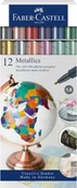 Markery permanentne - Faber Castell markery Metallic 1,5 mm 14 cm 12 szt twm_971744 - miniaturka - grafika 1