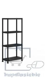 Kis Plastikowy regał otwarty PLUS 60/4 - 135 x 60 x 30 cm - Pozostałe wyposażenie warsztatu - miniaturka - grafika 3