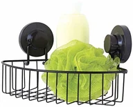 Półki łazienkowe - GELCO 709394 regał narożny z przyssawką metal epoksydowy/ABS czarny 18 x 26,5 x 8,5 cm 709394 - miniaturka - grafika 1