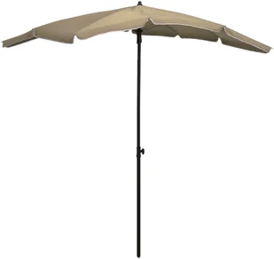 vidaXL Parasol ogrodowy na słupku, 200x130 cm, kolor taupe 315554 - Parasole ogrodowe - miniaturka - grafika 2