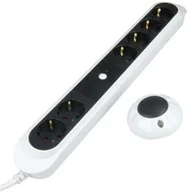 Przedłużacze i rozgałęźniki - Unitec Listwa zasilająca z wyłącznikiem fusstret sterowany falami radiowymi 47549 - miniaturka - grafika 1