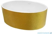 Umywalki - Besco Uniqa Glam Złota umywalka nablatowa 32x46x17cm #UMD-U-NGZ | - miniaturka - grafika 1