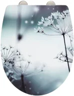 Deski sedesowe - WENKO Deska sedesowa POLAR z cichym domykaniem Thermoplast wzór roślinny 23929100 - miniaturka - grafika 1