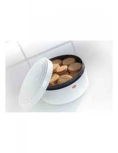 Wesco Pojemnik na pieczywo okrągły biały MATT 324402-74 - Pojemniki kuchenne - miniaturka - grafika 3