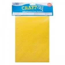 Baker Ross Baker Ross, cyferki z pianki, samoprzylepne, 740 sztuk, mix kolorów - Tablice i flipcharty - miniaturka - grafika 5