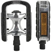 Pedały rowerowe - Fischer dorośli pedały Tour aluminiowa antypoślizgowa, czarna, One Size 85837 - miniaturka - grafika 1