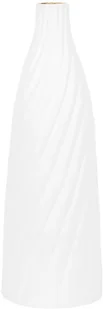 Beliani Wazon dekoracyjny biały 54 cm FLORENTIA - Poduszki ogrodowe - miniaturka - grafika 2