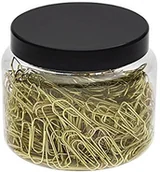 Spinacze i klipsy do papieru - WEDO Wedo 90115040053 spinacze biurowe, metalowe, 26 mm, 400 sztuk, w praktycznej puszce, mosiądz 90115040053 - miniaturka - grafika 1