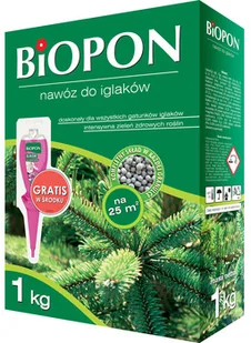 Biopon Nawóz do iglaków, karton 1kg, marki - Nawozy ogrodnicze - miniaturka - grafika 2