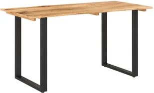 vidaXL Stół jadalniany, 140x70x76 cm, lite drewno akacjowe - Stoły - miniaturka - grafika 8