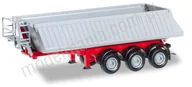 Samochody i pojazdy dla dzieci - Herpa Wywrotka przyczepa Schmitz, 3-oś. czerwona 076548-002 - miniaturka - grafika 1