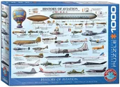 Puzzle - Eurographics Puzzle 1000 History of Aviation 6000-0086 - - miniaturka - grafika 1