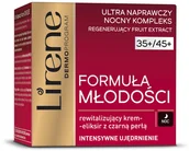 Kremy do twarzy - Eliksir Lirene Lirene FORMUŁA MŁODOŚCI 35+/45+ REWITALIZUJĄCY KREM Z CZARNĄ PERŁĄ NA NOC 50ml - miniaturka - grafika 1