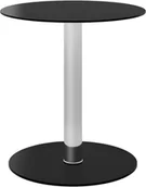 Ławy i stoliki kawowe - VidaXL Lumarko Stolik kawowy, czarny, 40 cm, szkło hartowane 322781 VidaXL - miniaturka - grafika 1