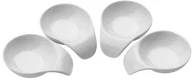 Miski i półmiski - Premier Housewares Premier housewares miseczkami Snack, porcelana, biała, 4 sztuki 0722521 - miniaturka - grafika 1