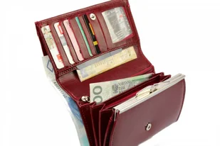 Elkor (PL) Portfel Damski (PL) Długi Klamra Skóra Naturalna El124 - Portfele - miniaturka - grafika 7