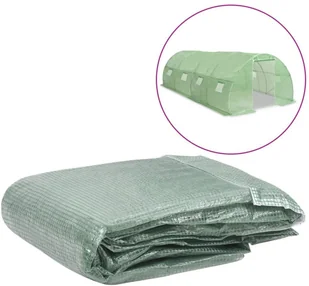 vidaXL Zastępcze pokrycie szklarni (18 m), 300x600x200 cm, zielone - Pozostałe ozdoby ogrodowe - miniaturka - grafika 2