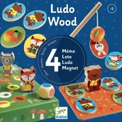 Puzzle - Djeco Zestaw 4 gier LudoWood DJ01628 - miniaturka - grafika 1