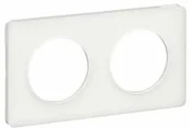 Klawisze i ramki - Schneider Ramka podwójna Odace Touch S52P804R szklana biel - miniaturka - grafika 1