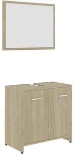 vidaXL vidaXL 3-częściowy zestaw mebli łazienkowych, dąb sonoma, płyta 8720286166116 - Meble łazienkowe - miniaturka - grafika 7