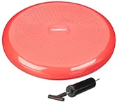 Pozostały sprzęt i akcesoria do ćwiczeń - relaxdays Relaxdays Balance poduszka poduszka na 33 cm, Balance Pad m. pompka powietrza, równowagi poduszka z wypustkami, Fitness, różnych. Kolory, czerwony 10022526_47 - miniaturka - grafika 1