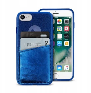 PURO Shine Pocket - Etui iPhone 8 / 7 / 6s / 6 z doklejaną kieszenią na karty (granatowy) IPC747CSHINEPDKBLUE - Etui i futerały do telefonów PURO Shine Pocket - Etui iPhone 8 / 7 / 6s / 6 z doklejaną kieszenią na karty (granatowy) IPC747CSHINEPDKBLUE - Etui i futerały do telefonów - miniaturka - grafika 2