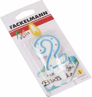 Fackelmann Świeczka urodzinowa cyfra 2 dwójka 52578 52578 - Dekoracje domu - miniaturka - grafika 3