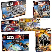 Klocki - B&B Dla lepin Star wars Millennium AT-ST Walker pierwsze zamówienie 8 specjalne siły sokoła TIE - miniaturka - grafika 1