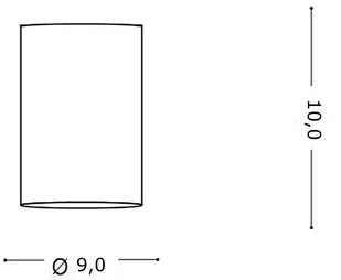 IDEAL LUX Oczko Sufitowe Mood Pl1 Small Round Bianco 140841 Średnica 9,0 Wys. 10,0 - Lampy sufitowe - miniaturka - grafika 2
